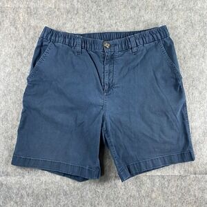 Chubbies Shorts Men's Large‎ 7" Inseam Blue Cotton Preppy Elastic Waist Pockets